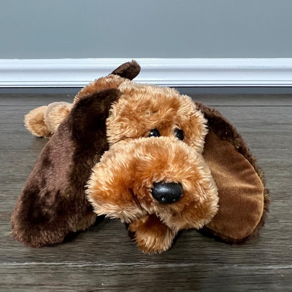 Ty Classic‎ "Memphis" Hound Dog Plush 2001 Brown 12" Floppy Ears Lay Down Toy